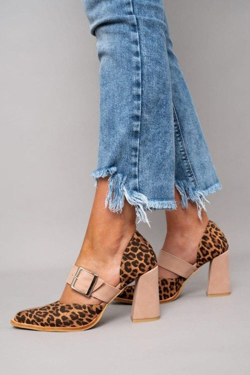 Barbara | Tacchi a blocco con stampa leopardata audace