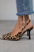 Margaret | Tacones D'Orsay con estampado de leopardo