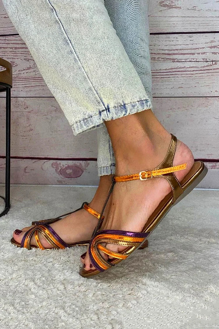 Katie – Sandalias de color mediterráneo