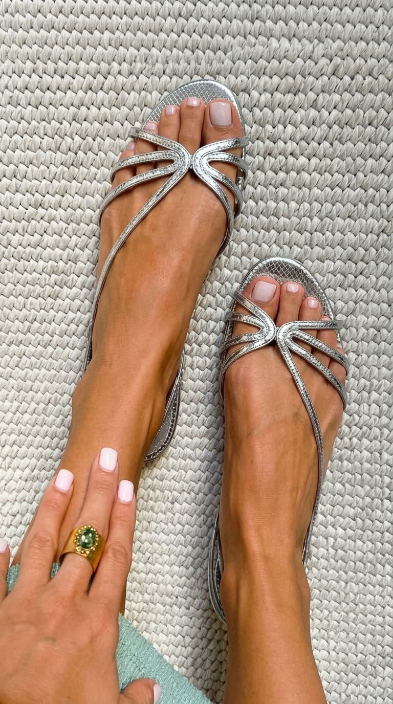 Emilia – Sandalias Doradas de Verano
