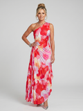 Taya vestido un hombro floral