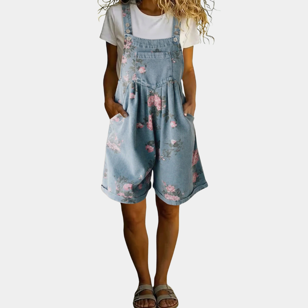 Adriana jumpsuit denim floral