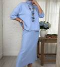 Debora conjunto punto azul