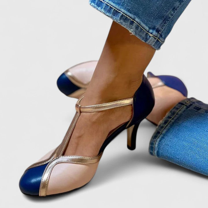 Susan | Tacones con correa en T y comodidad para todo el día