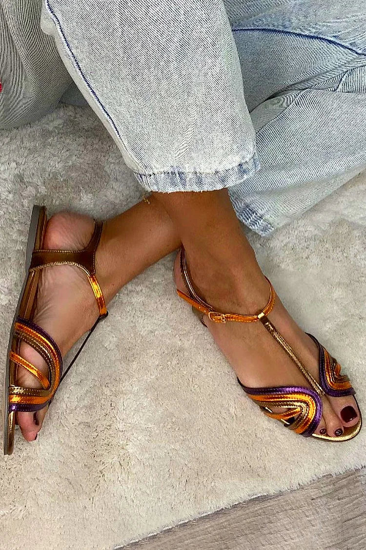Katie – Sandalias de color mediterráneo