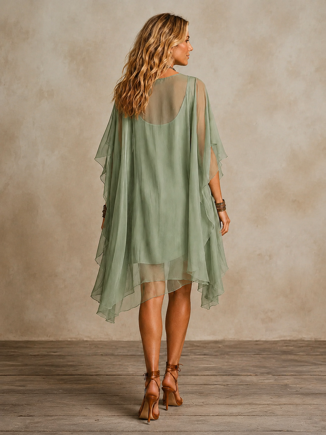 ELSA | ABITO MINI BOHO A BALZE