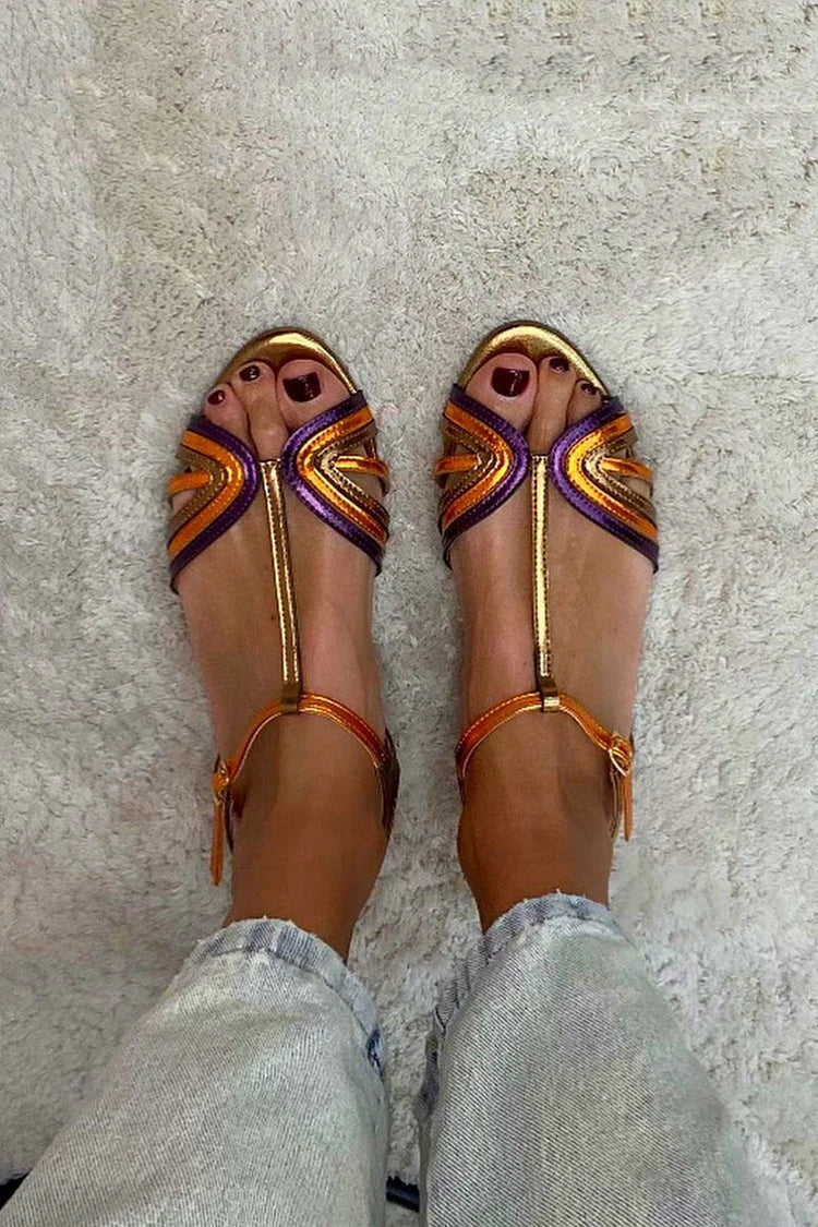 Katie – Sandalias de color mediterráneo