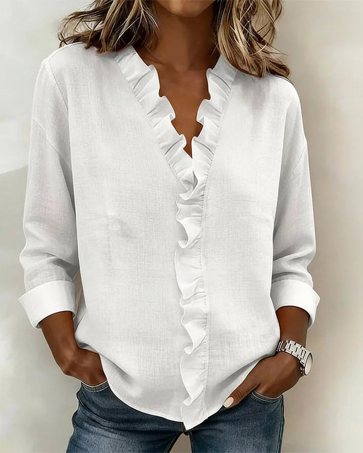 SUSAN | BLUSA CON VOLANTES
