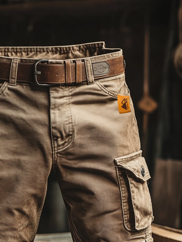 Cazel | Bermuda cargo retro con múltiples bolsillos