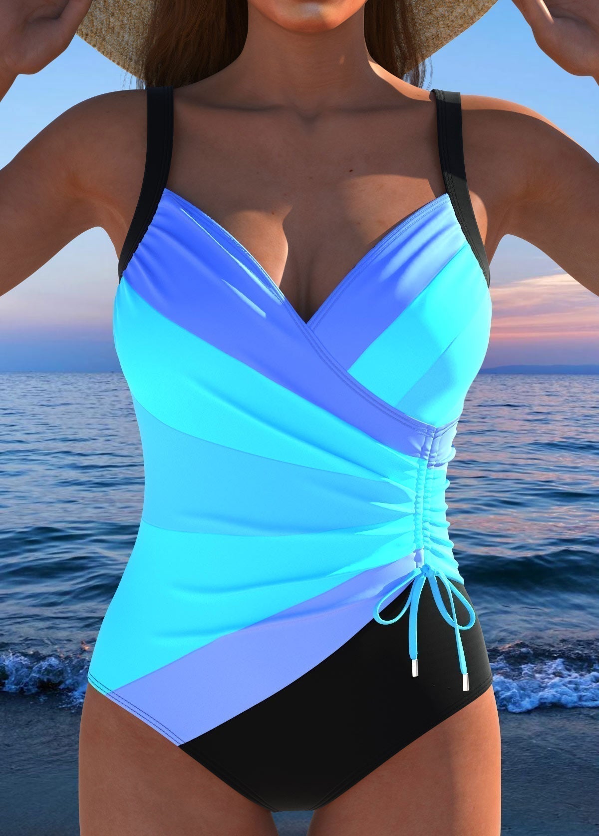 Éloria | Traje de baño elegante con estampado colorido