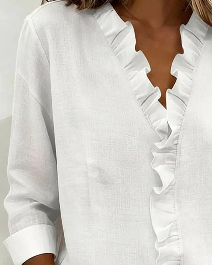 SUSAN | BLUSA CON VOLANTES