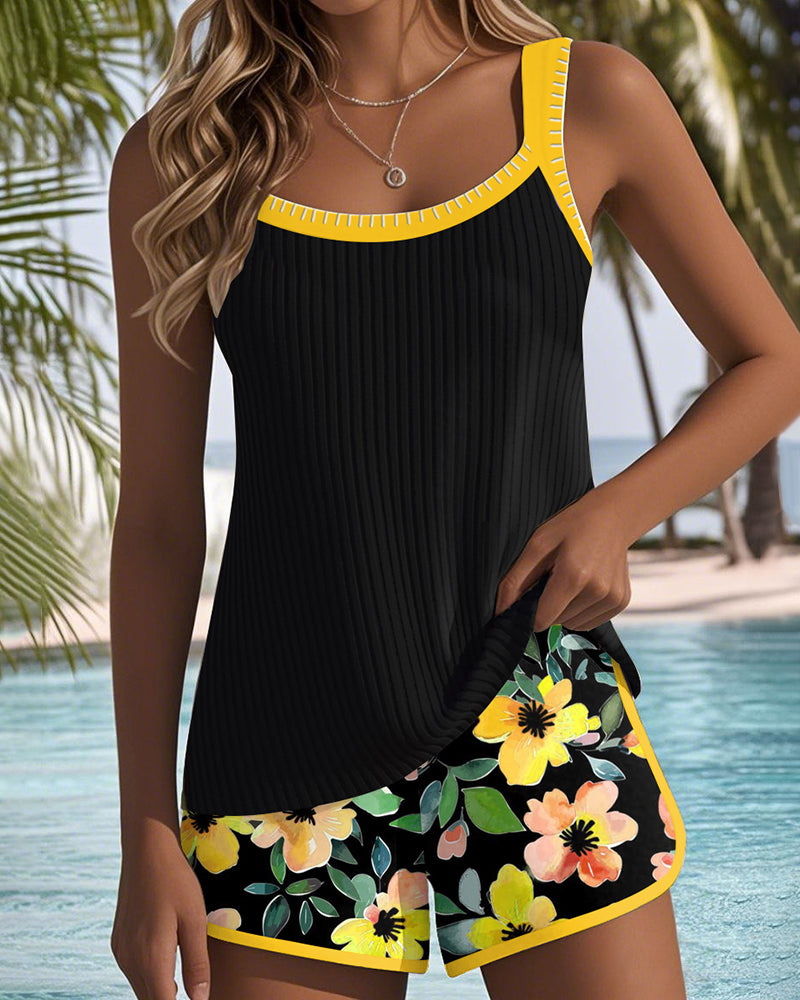 Thea | Conjunto de tankini elegante de dos piezas