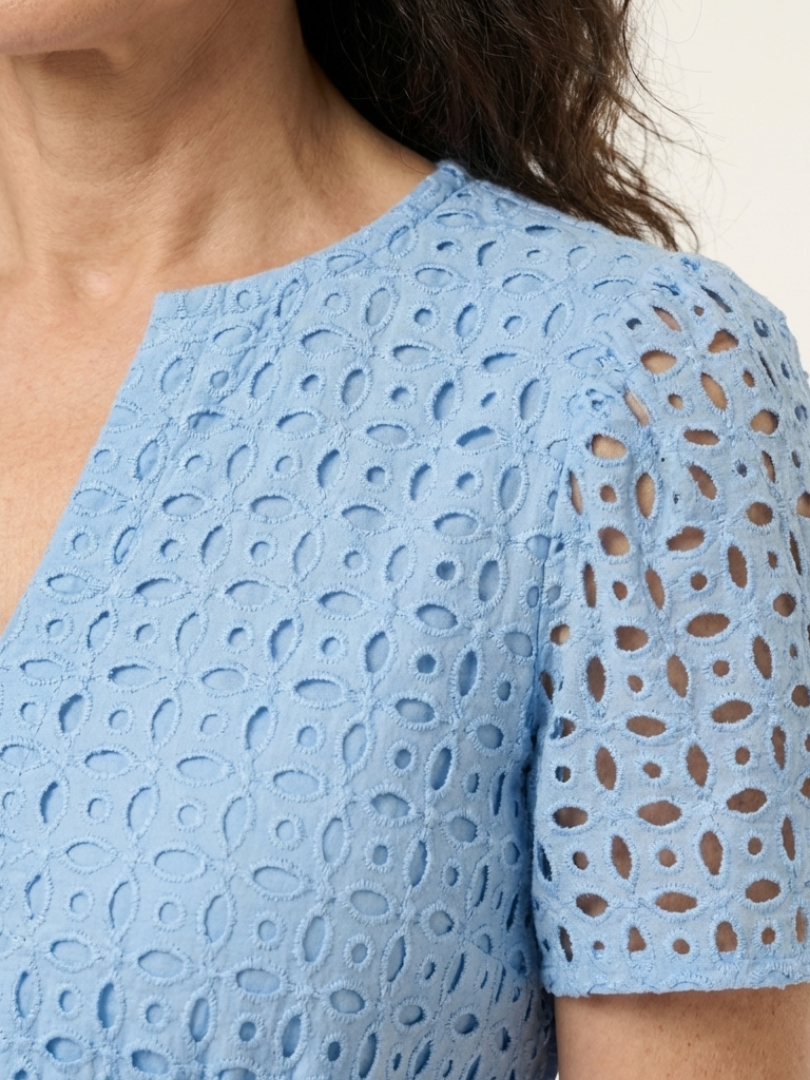 GABRIELLA | ABITO MIDI A BALZE CON SCOLLO A V