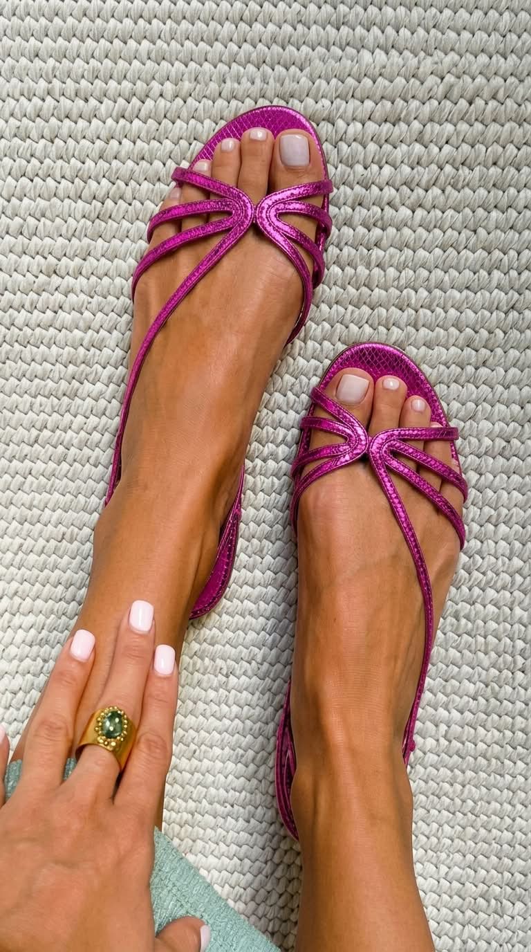 Emilia – Sandalias Doradas de Verano