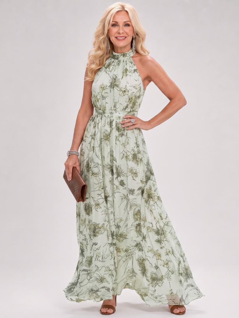 Guinevere vestido midi verde