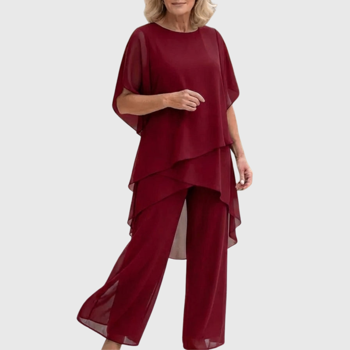 Linda conjunto palazzo rojo