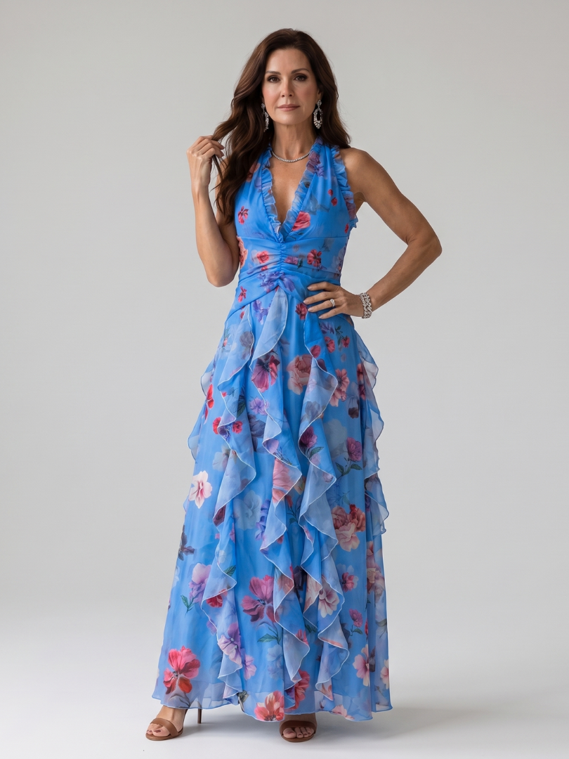 Nori maxi halter azul