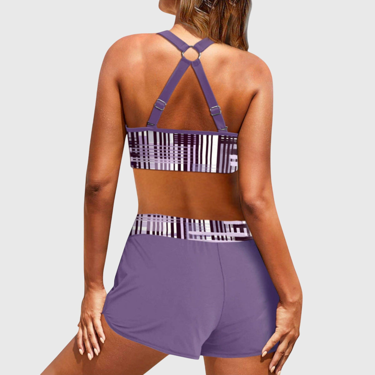 Janelle | Bikinis de tiro alto con textura acanalada