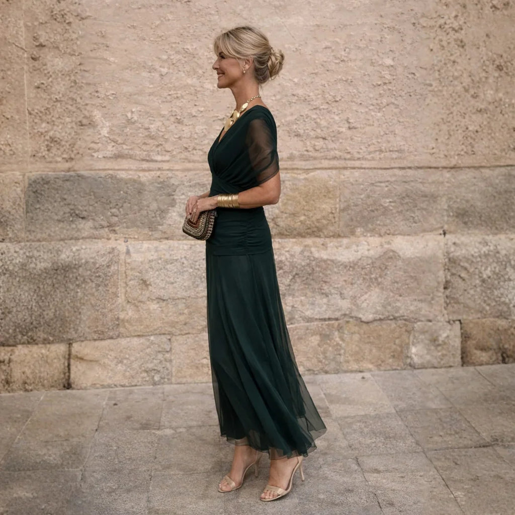 ELVIRA | ABITO ELEGANTE CON VITA SEGNATA