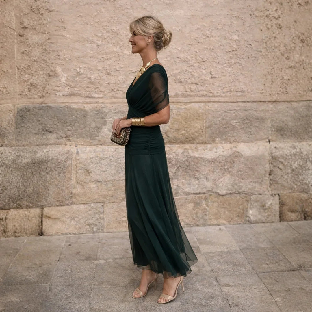 ELVIRA | ABITO ELEGANTE CON VITA SEGNATA