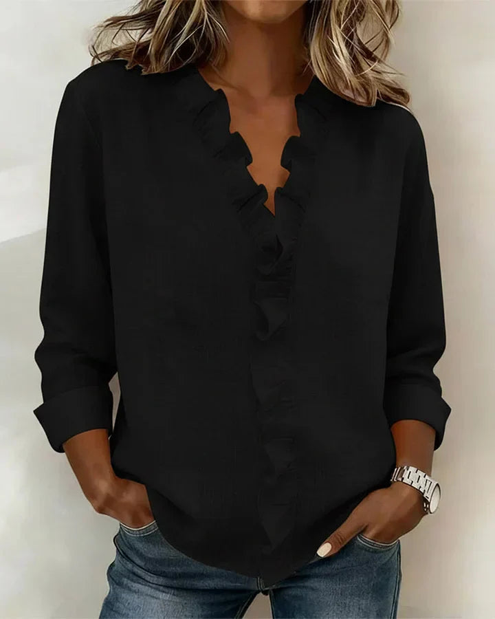 SUSAN | BLUSA CON VOLANTES