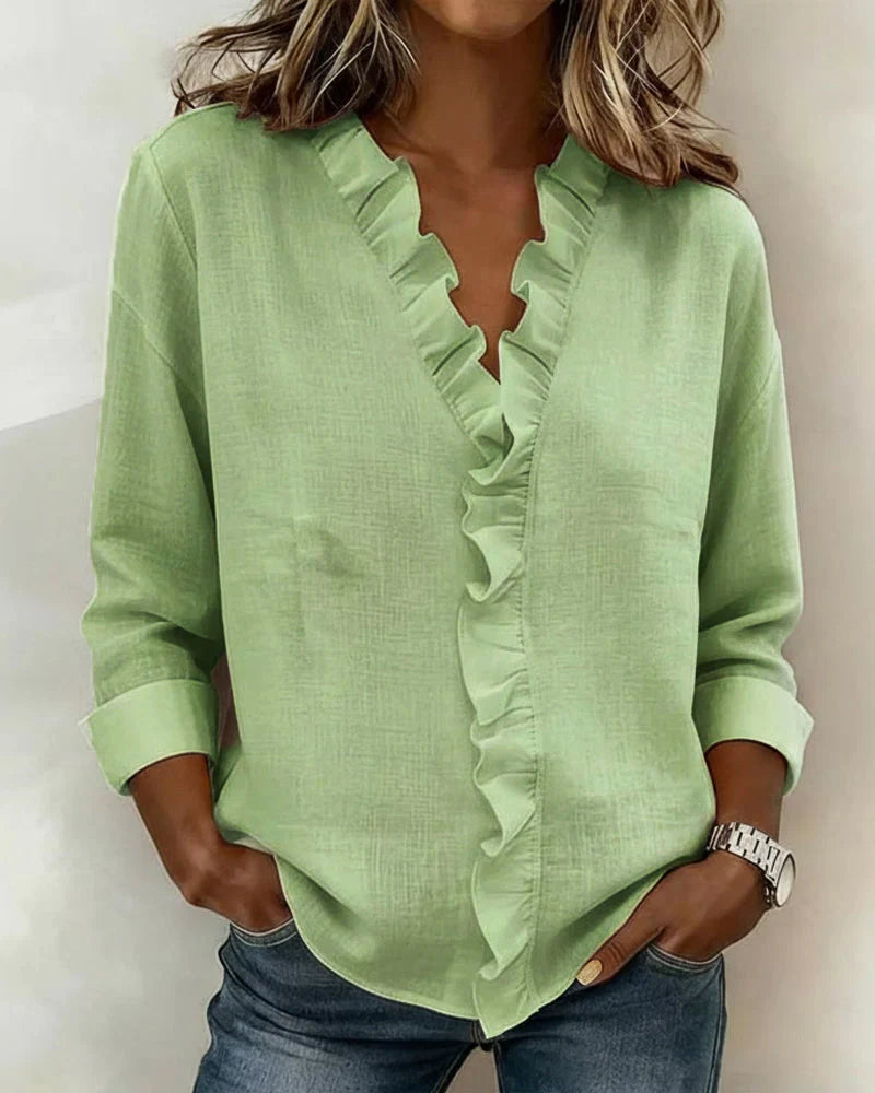 SUSAN | BLUSA CON VOLANTES