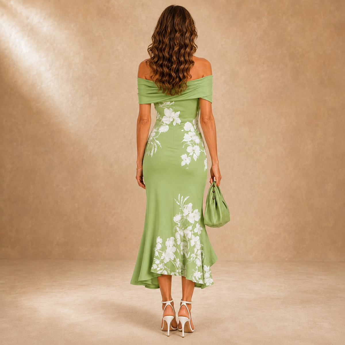 FIORELLA | ABITO MIDI FLOREALE SAGOMATO