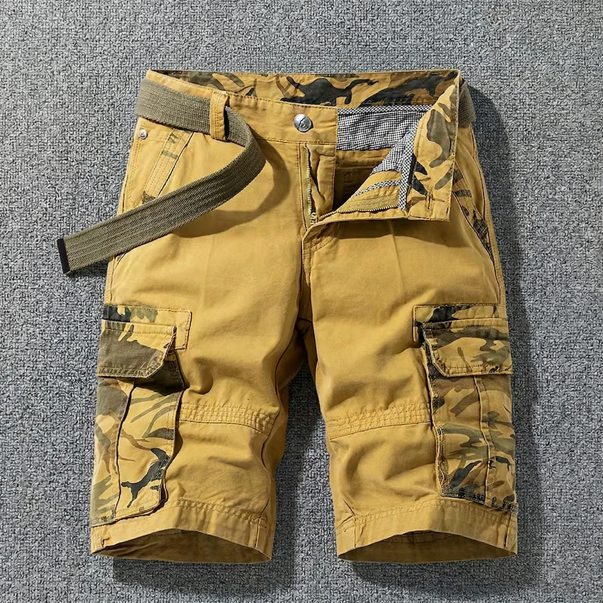 Cazel | Pantalones cortos cargo con cinturón