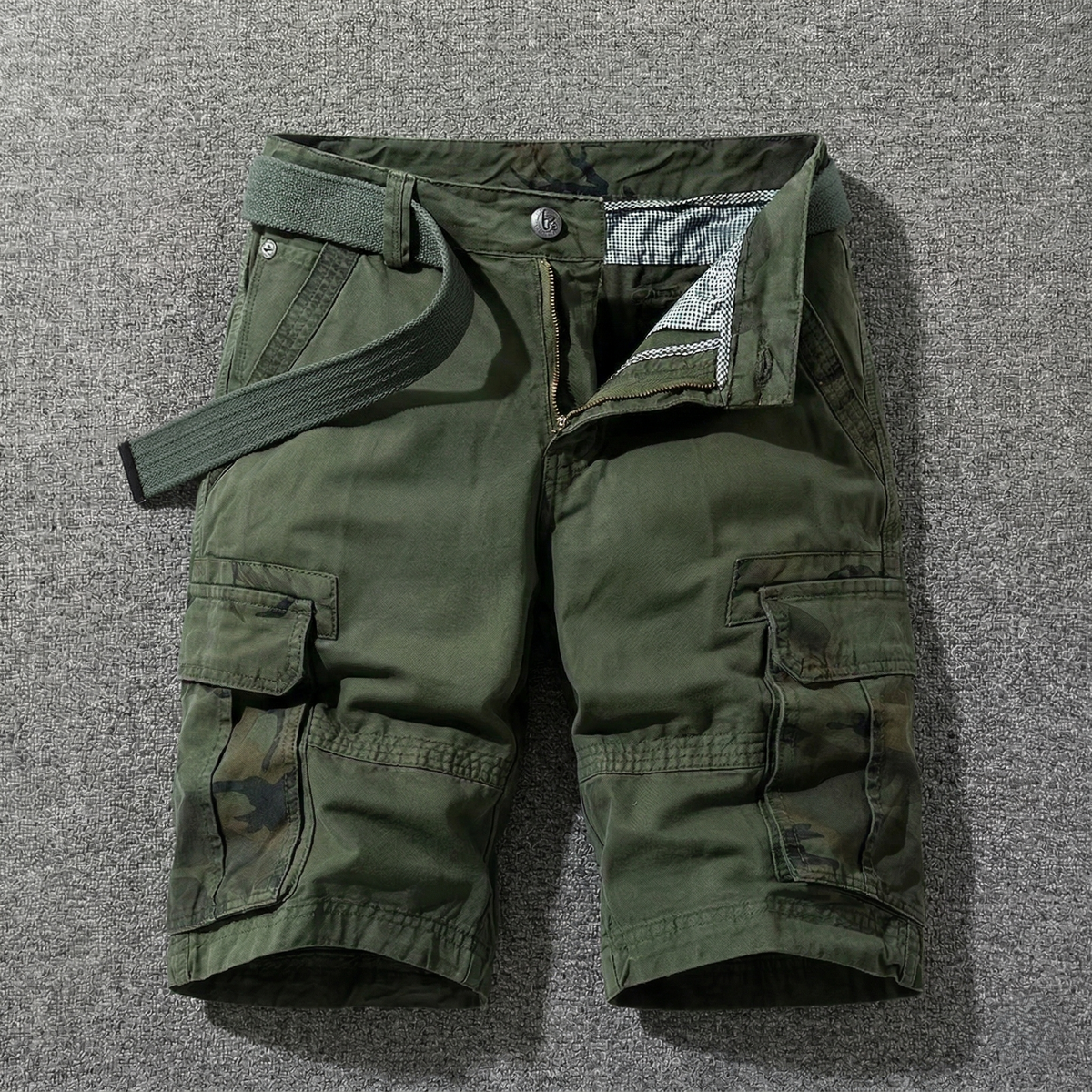 Cazel | Pantalones cortos cargo con cinturón