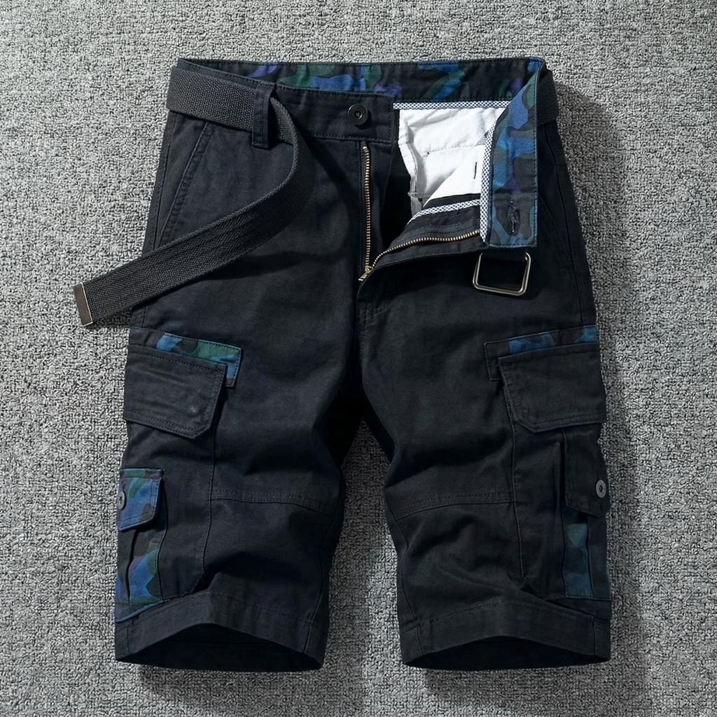 Cazel | Pantalones cortos cargo con cinturón