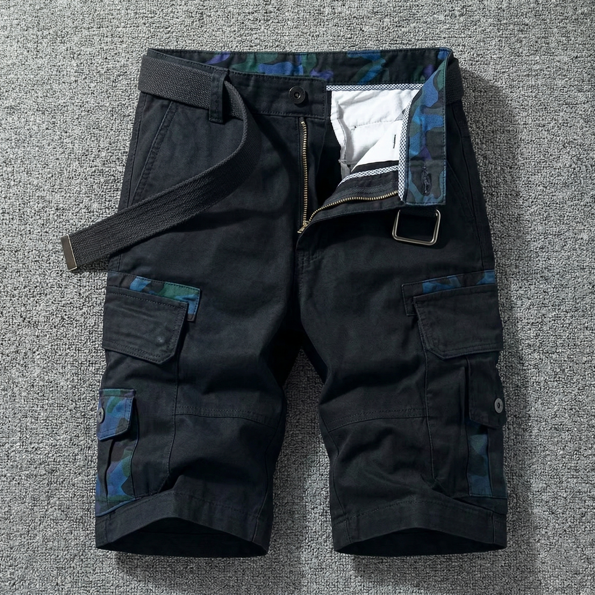 Cazel | Pantalones cortos cargo con cinturón