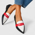 LHYZETH | MOCASINES BICOLOR DE PUNTA FINA