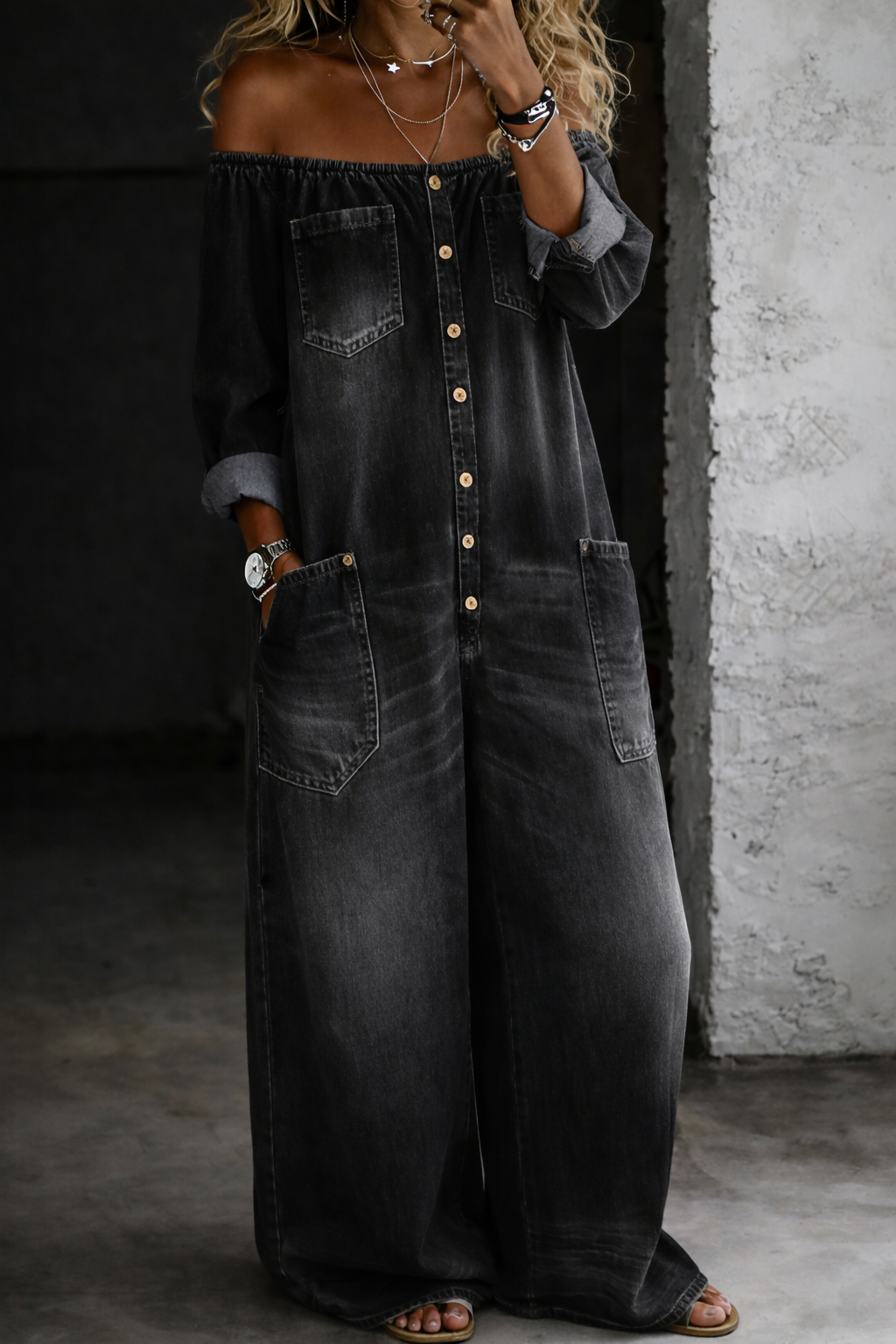 Elena jumpsuit negro