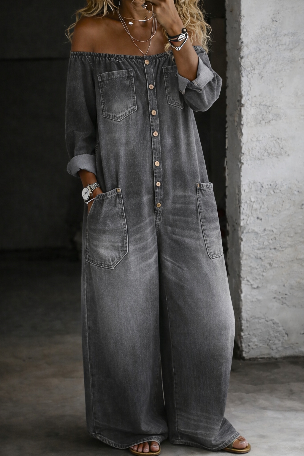 Elena jumpsuit gris