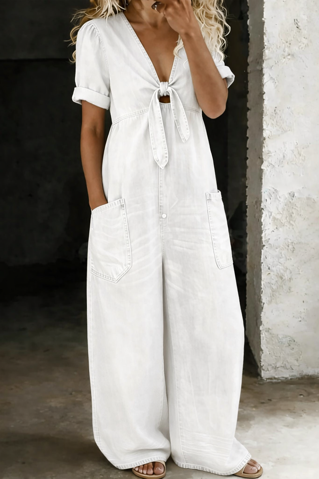 Maya jumpsuit blanco