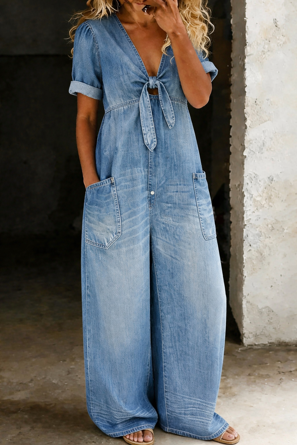 Maya jumpsuit azul claro