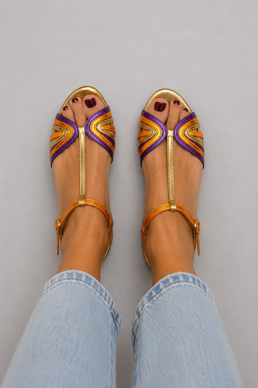 Katie – Sandalias de color mediterráneo