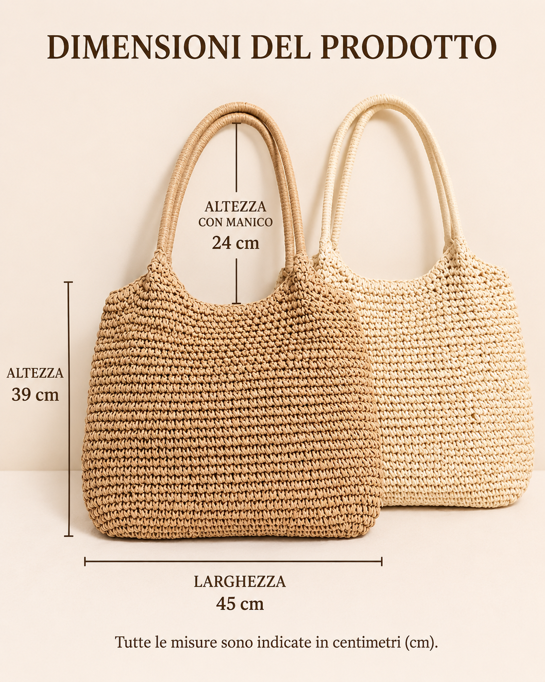 Manuela Bolso Bandolera de Paja - Detalle