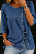 Lily blusa denim vintage azul