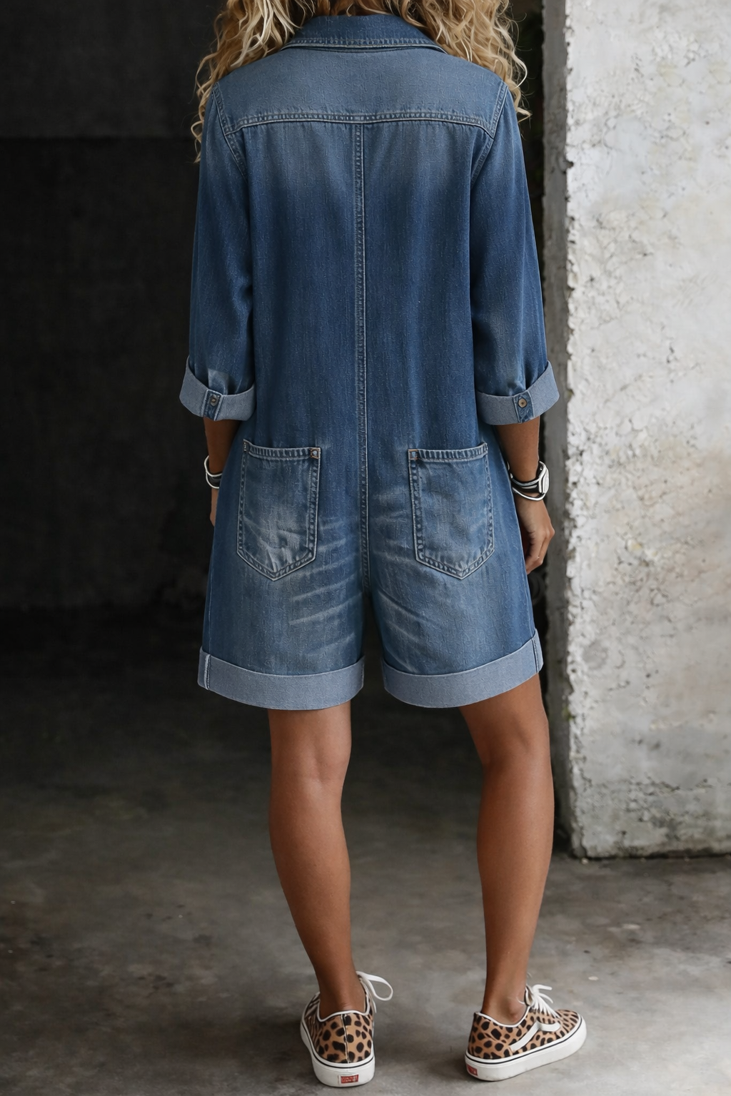 Nora jumpsuit corto denim