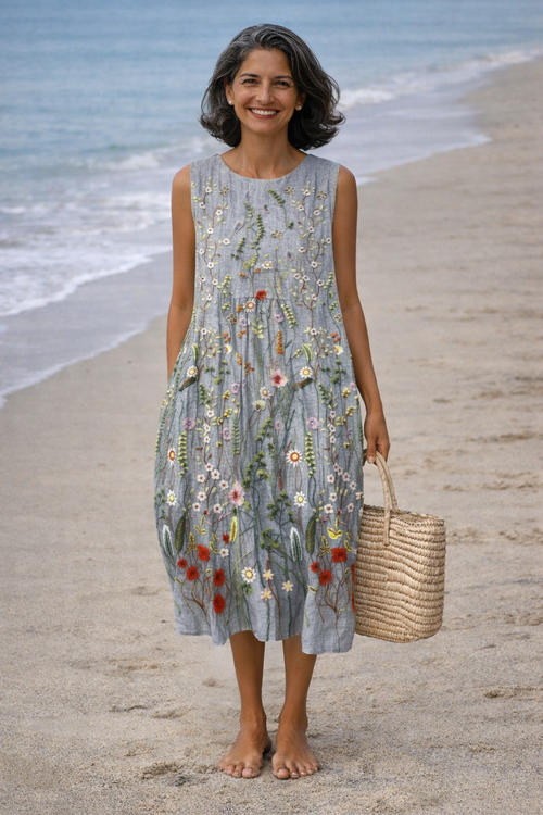 Cara vestido midi floral