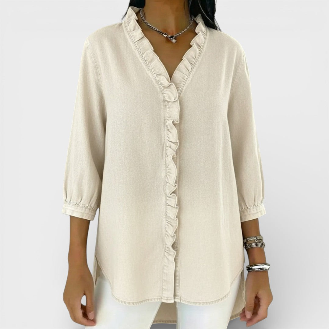 Heather | Blusa elegante con volantes