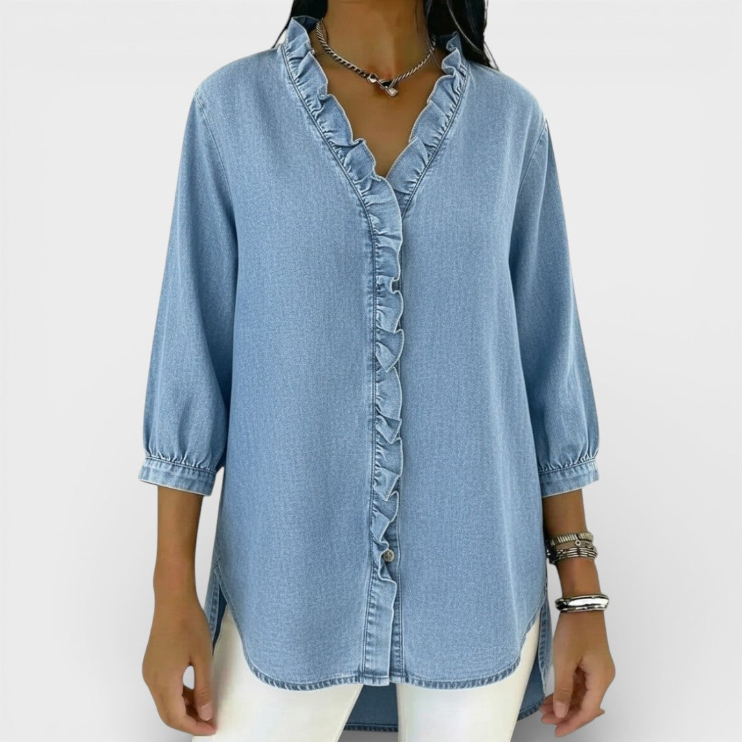Heather | Blusa elegante con volantes