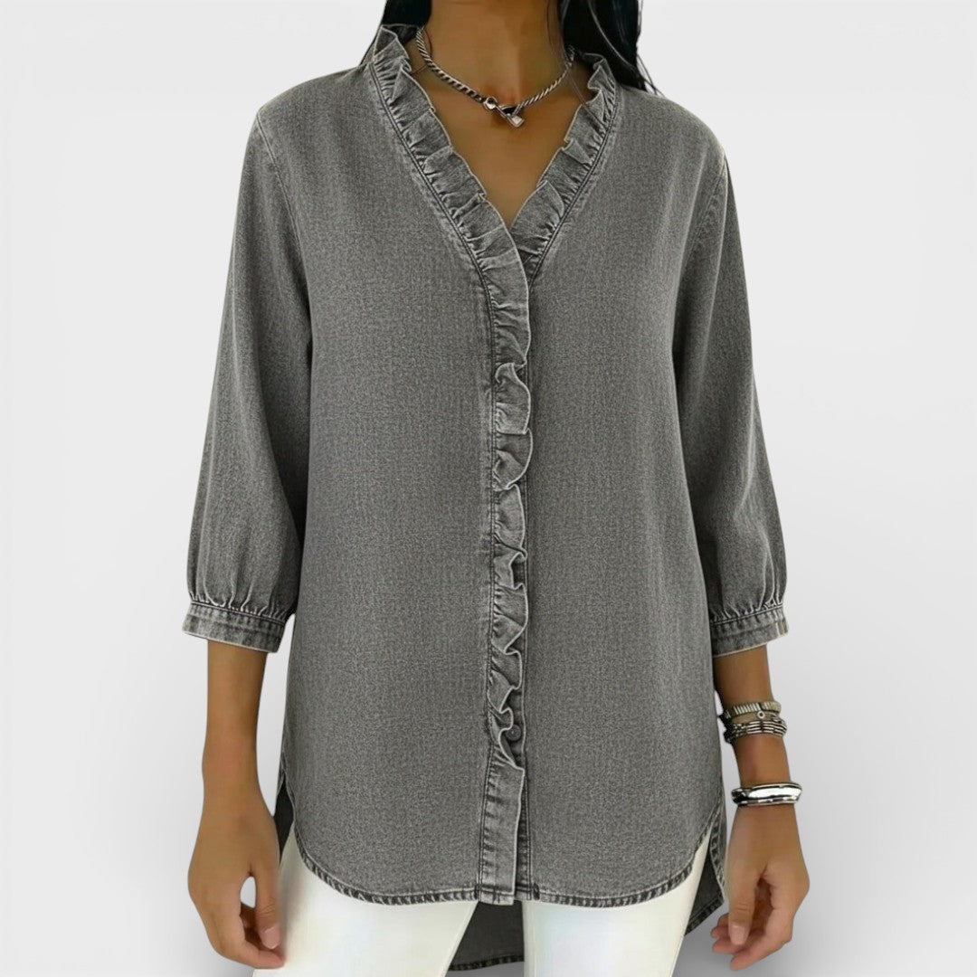 Heather | Blusa elegante con volantes