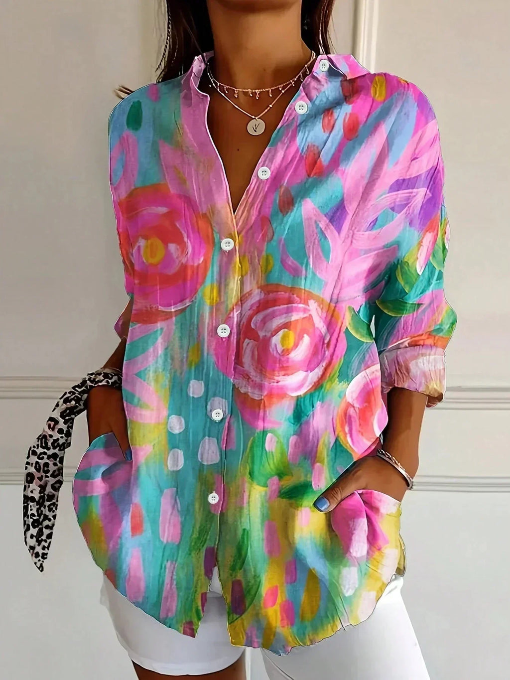 SADIE | BLUSA DE ESTAMPADO COLORIDO
