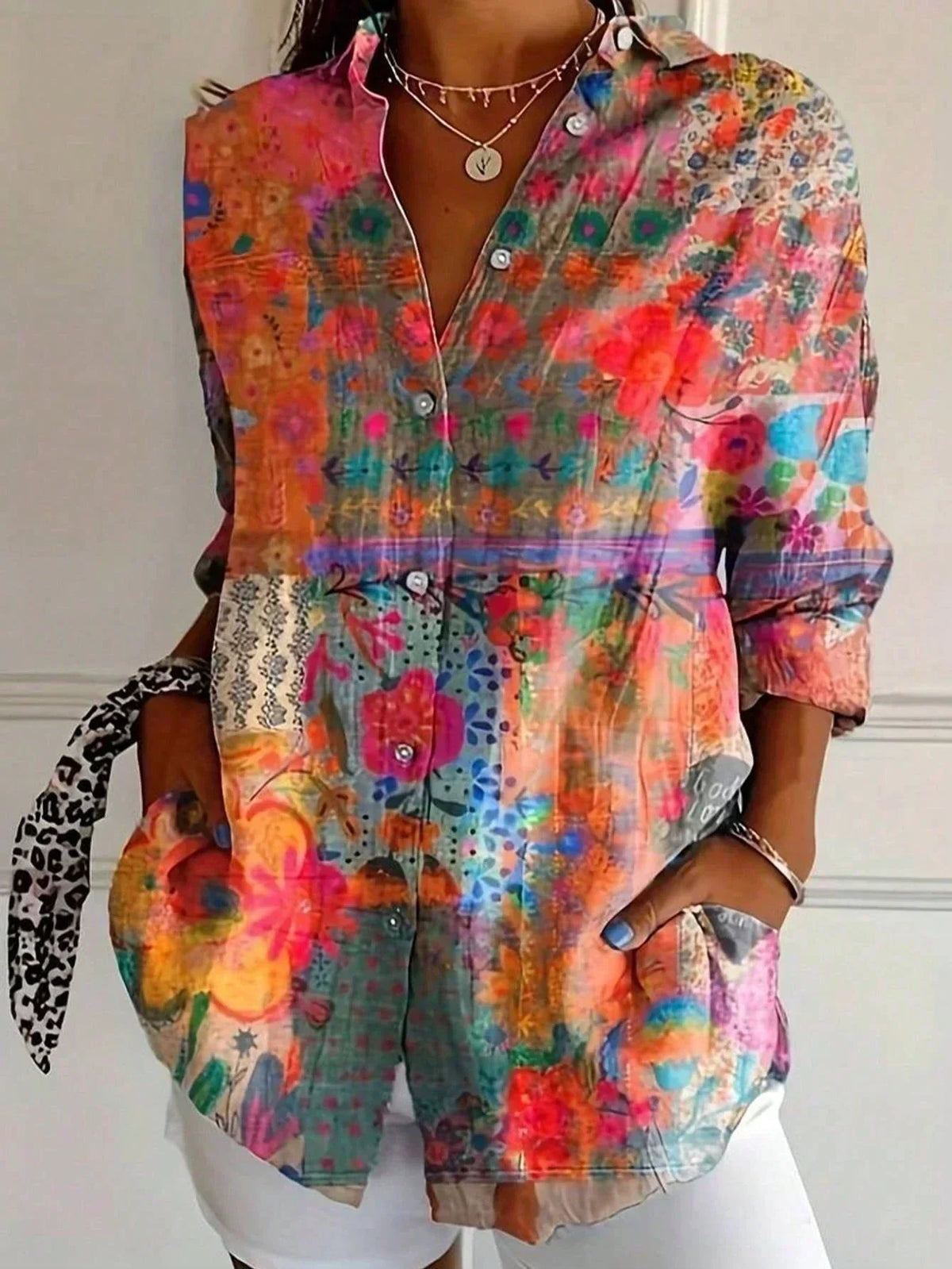 SADIE | BLUSA DE ESTAMPADO COLORIDO