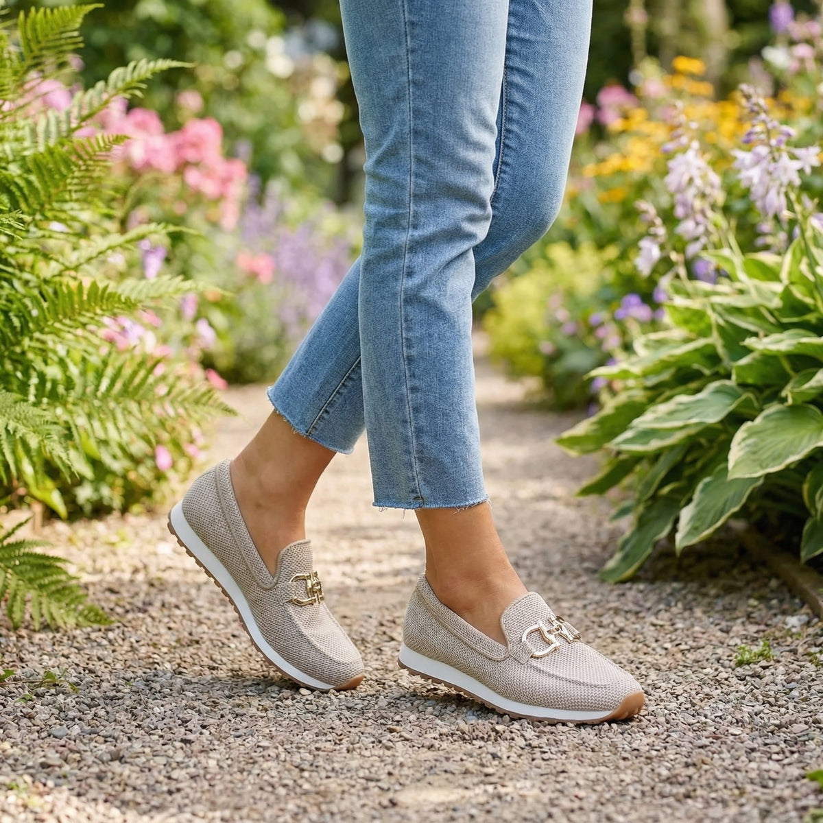 Lili - Zapatillas deportivas ortopédicas tipo mocasín