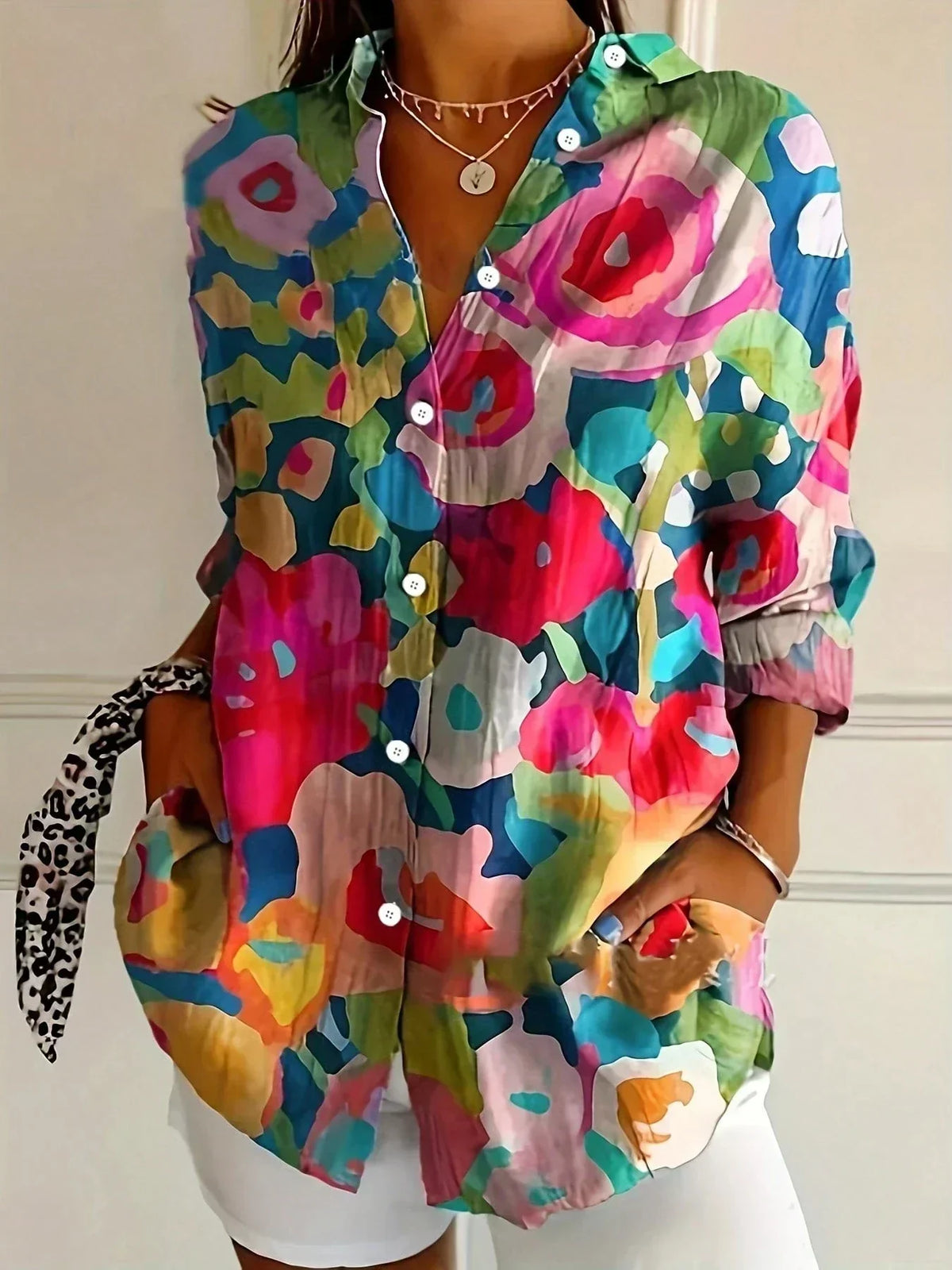 SADIE | BLUSA DE ESTAMPADO COLORIDO