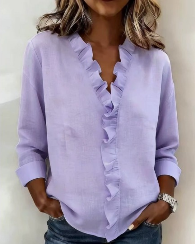 SUSAN | BLUSA CON VOLANTES
