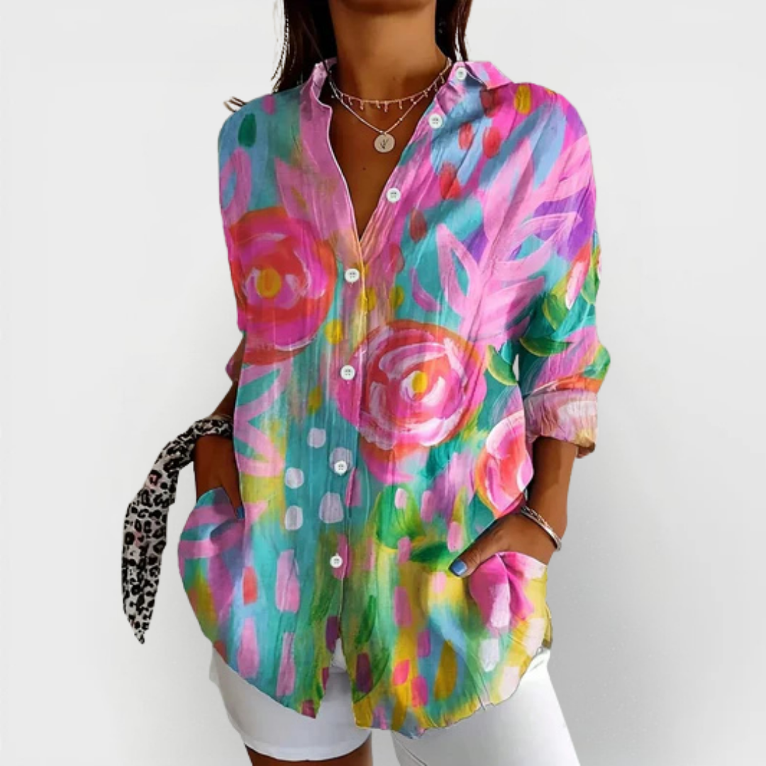 SADIE | BLUSA DE ESTAMPADO COLORIDO